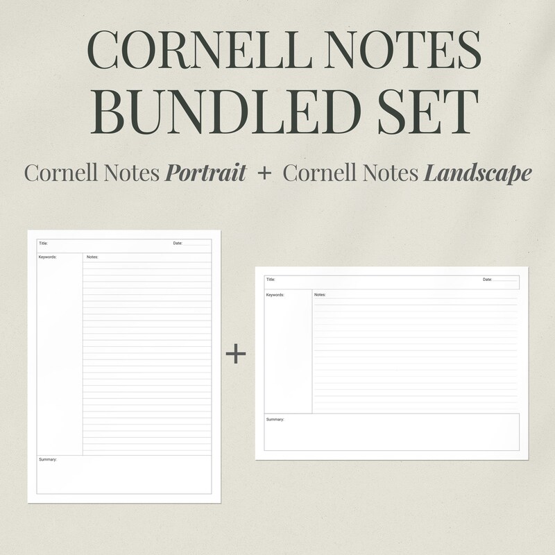 Cornell Notebook - Etsy