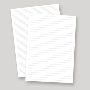 Printable Lined Paper A4 US Letter Printable Notebook - Etsy