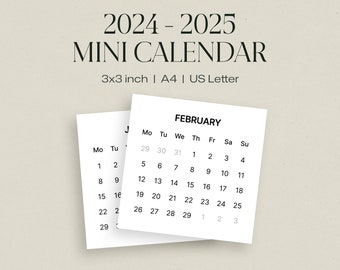 Printable Calendar - Etsy