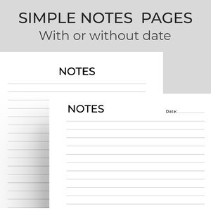 Printable Memo Sheet Simple Notes Paper Printable Easy-to-do - Etsy