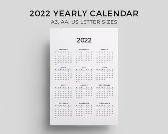Full Page Calendar | Etsy
