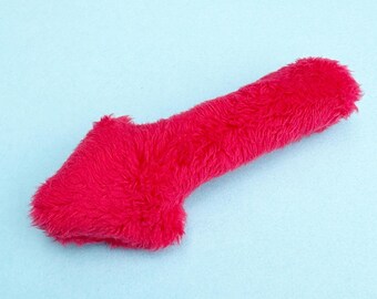 Insignia de flecha de peluche / Pin bordado a mano / Accesorio original para chaqueta