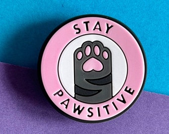 Stay Pawsitive Croc like Shoe Charm accessory - shoe decoration