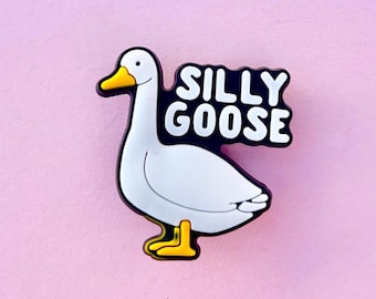 Adorno para zuecos Silly Goose / Decoración de zapatos de PVC