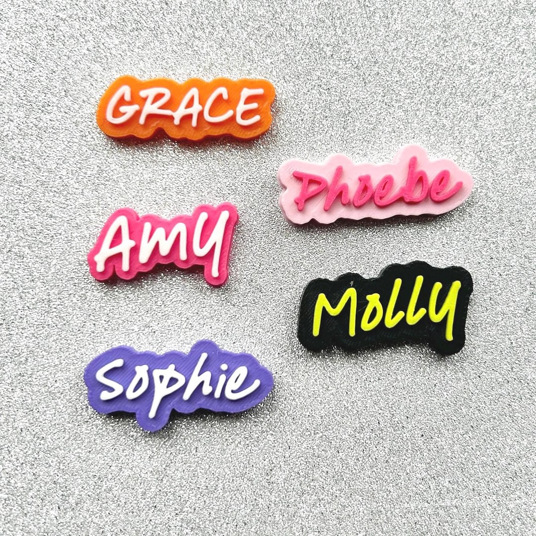 Personalized Name Clog Charms | 3D Printed Shoe Accessories - Etsy UK