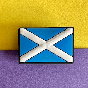 Scottish Flag Croc like Shoe Charm accessory - shoe decoration