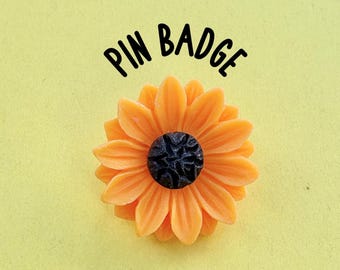 Pin de girasol - Pin de solapa - Accesorio para bolso
