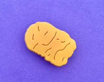Adorno de PVC para zuecos con forma de nuggets de pollo