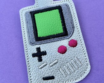 Llavero de juego retro - Charm para bolso - Piel sintética - Hecho a mano