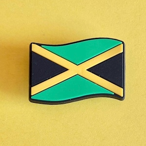 Jamaican Flag Croc like Shoe Charm accessory - shoe decoration