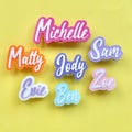 x1 Personalised Name/Word croc charms custom text - shoe accessory - Gifting - 38 colours 3D printed - MADE TO ORDER