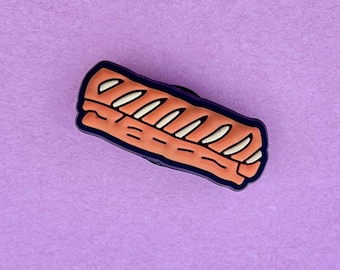 Adorno para zapatos de PVC con forma de rollo de salchicha/decoración divertida para zuecos