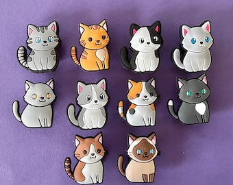Cat Shoe Charms | PVC Clog Accessories