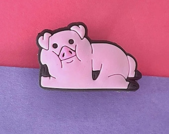 Adorno relajante de cerdo para zapatos tipo zueco / Accesorios bonitos para zuecos de goma / Adornos personalizados para zapatos / Regalos