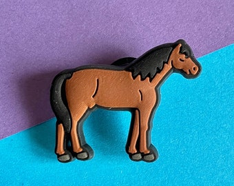Horse Clog Charm | PVC Shoe Decoration