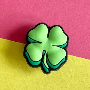 Lucky Four Leaf Clover Croc like Shoe Charm accessory