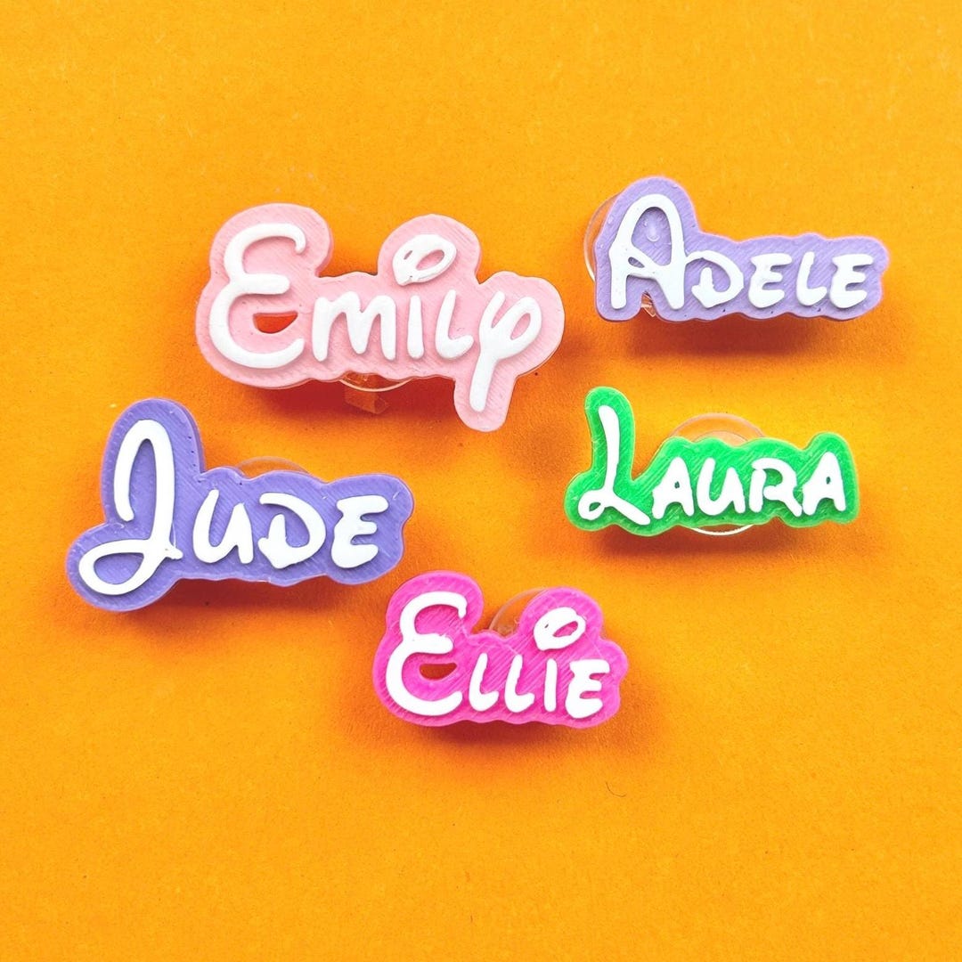 Personalized Name Clog Charms | 3D Printed Shoe Accessories - Etsy UK