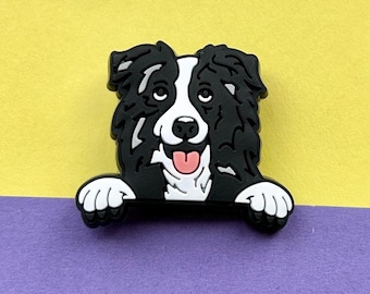 Border Collie Dog Shoe Charm | Clog Accessories