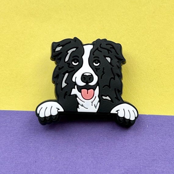 Border Collie Dog Shoe Charm | Clog Accessories