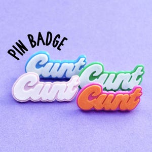 Rude Word Pin Badge – Funny Censored badge - Quirky Adult Gift