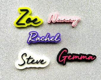 Personalised Name Clog Charms | Custom 3D Printed Shoe Accessories