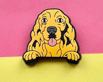 Cocker Spaniel Dog Shoe Charm for Clog-Style Shoes | Cute Accessories for Rubber Clogs | Custom Shoe Decorations | Gift for Shoe Lovers