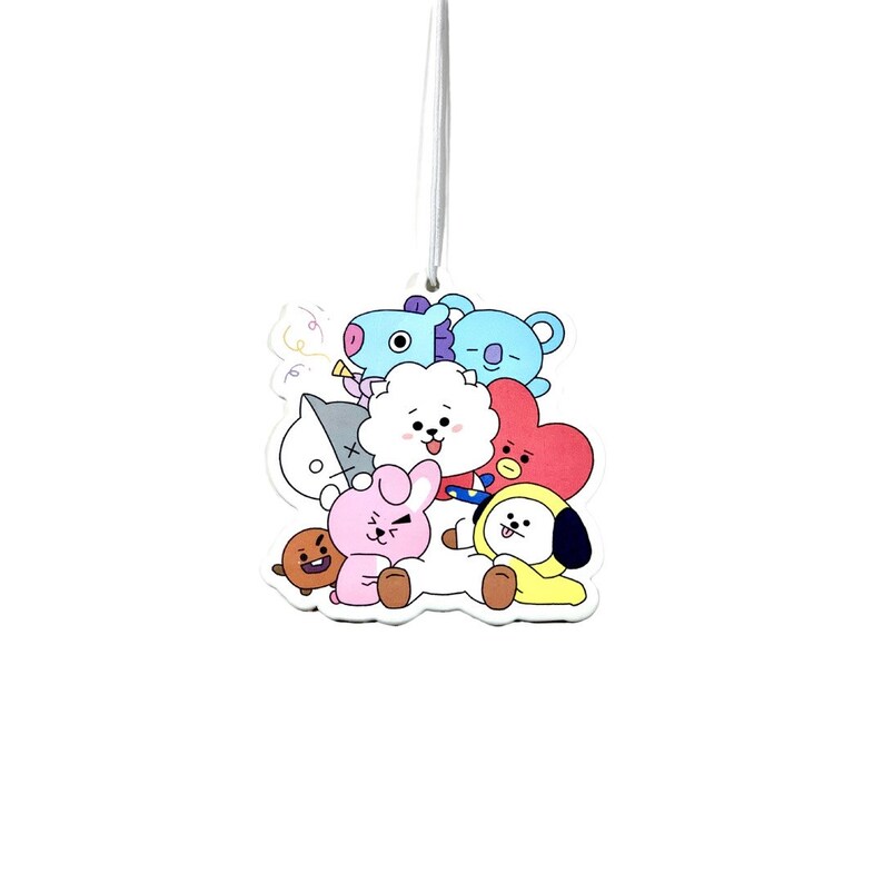 Bt21 BTS Custom Hanging Car Air Freshener Strawberry Scent Etsy