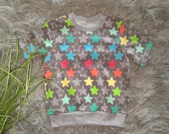 T-shirt bébé/enfant avec étoiles colorées taille 86