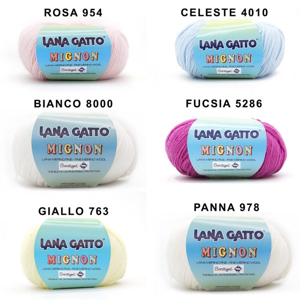 Lana Baby filato 100% Lana Merino super fine - Mignon Lana Gatto  Ferri 2.5 - 3