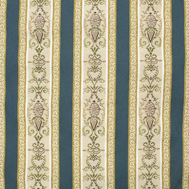 Tessuto damascato per arredamento righe oro, rosa, bordeaux, verde. A metraggio multipli di 50 cm: 1 50 x 140 cm 2 100 x 140 cm ecc... immagine 6