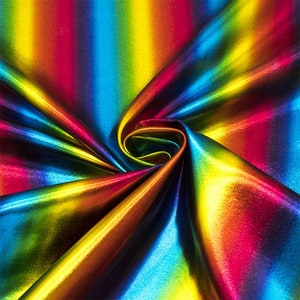 Tessuto Lycra arcobaleno sfumata per costumi, body, tute, spettacolo danza e ginnastica immagine 4