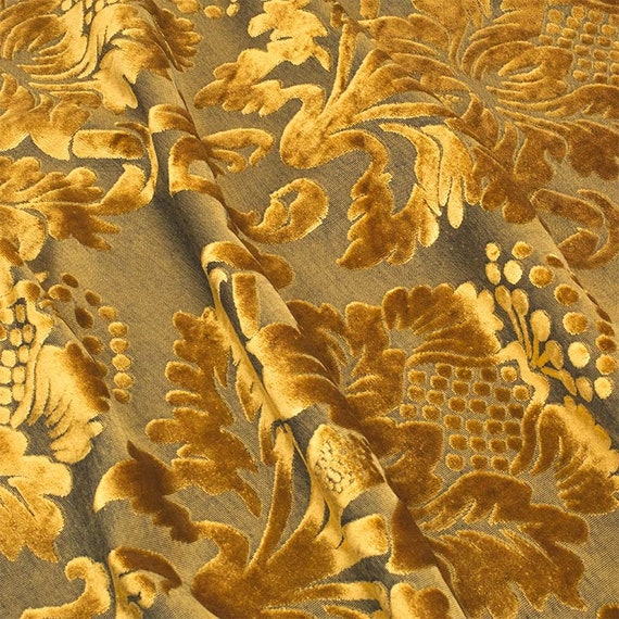 Damask Velvet Fabric for Furnishings Bags Accessories. by - Etsy