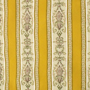 Damask fabric for furnishings with gold, pink, burgundy and green stripes. By the meter multiples of 50 cm: 1 50 x 140 cm 2 100 x 140 cm etc... image 7