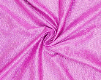 Hologram Lycra fabric for costumes, leotards, tracksuits, dance and gymnastics shows. Barbie Pink, Purple and Blue