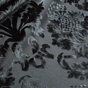 Damask Velvet Fabric for Furnishings Bags Accessories. by - Etsy