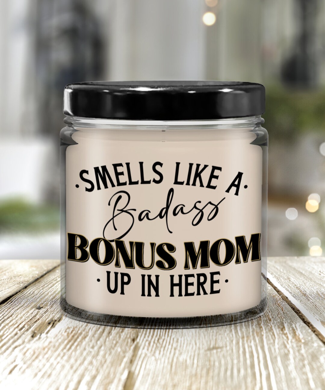 Smells Like a Badass Bonus Mom Candle Gift for Stepmom Etsy