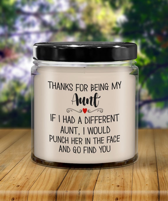 mothers day tin candle, best aunt ever candle tin gift birthday