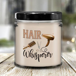 Hairstylist Candle Thank You Gift for Hairdresser Hair Whisperer Appreciation Gifts for Beautician Cosmetologist Hair Dresser Hair Hustler