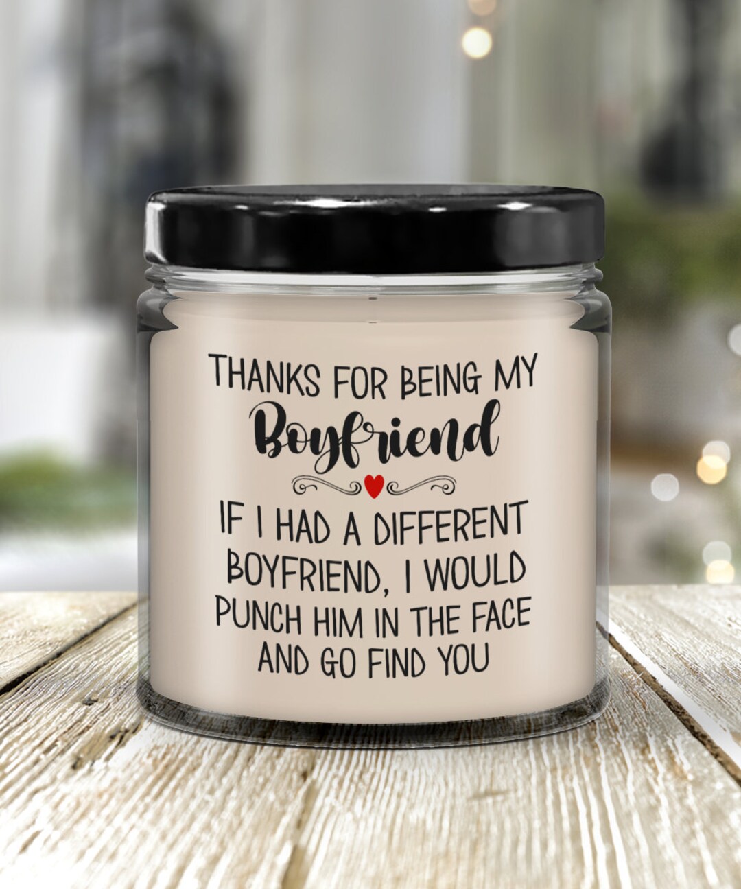 Boyfriend Candle Funny Boyfriend Gift Ideas Thanks for Being My ...