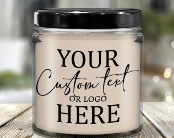 Custom Gift Message or Photo Candle for Christmas Birthday Gift for Men Women Custom Text Candle Gifts for Couple Parents Any Occasion