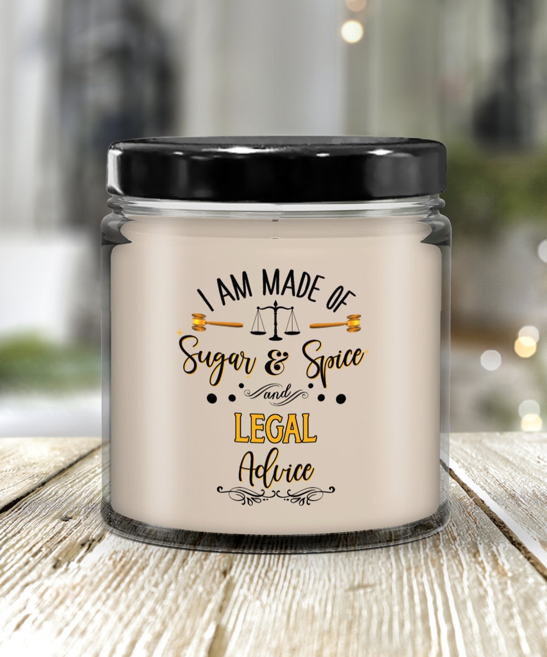 Attorney Gift Lawyer Candle Law School Graduation Gift for Law Student