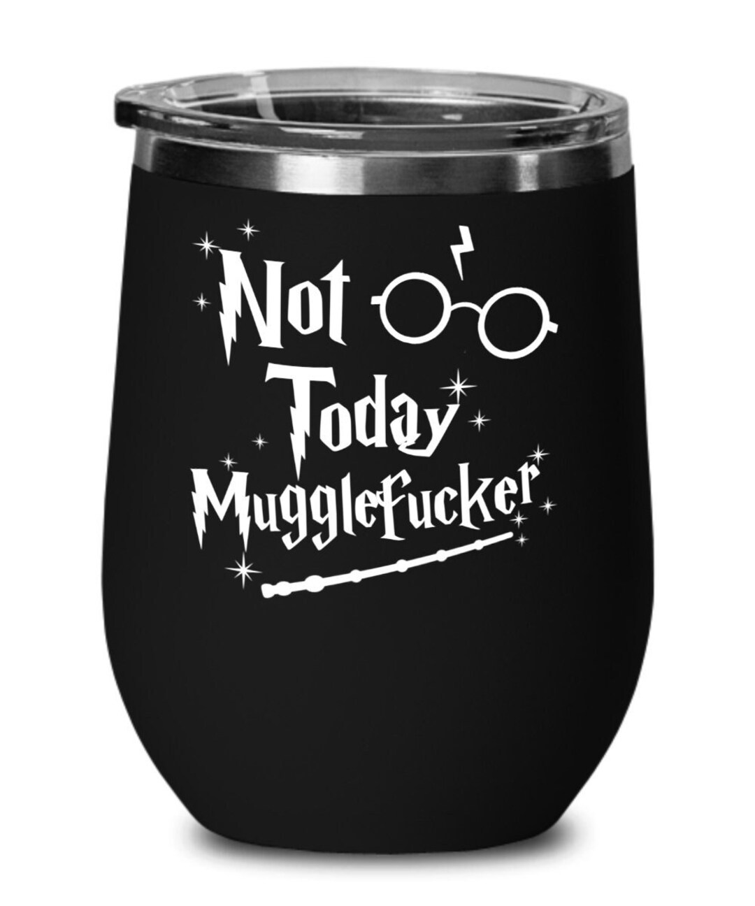I Don't Give A Slythershit - Engraved 12 Oz Stemless Wine