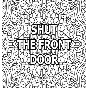 100 Pages of Coloring Pages: Swear Words (Instant Download)