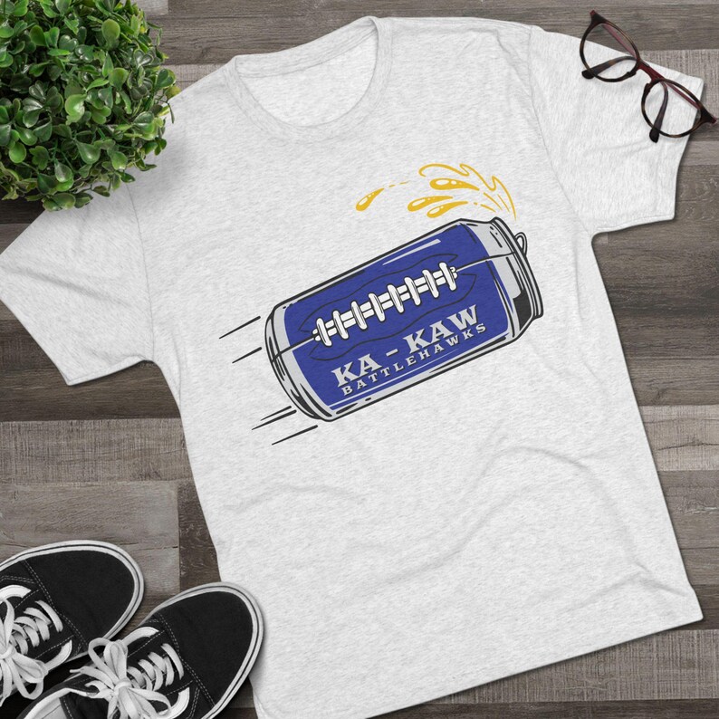 Ka-Kaw Beer in Flight Unisex Tri-Blend T-Shirt image 4