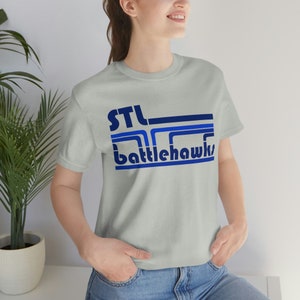 Retro Battlehawks Short Sleeve Tee Silver