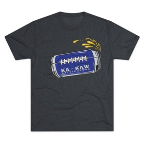 Ka-Kaw Beer in Flight Unisex Tri-Blend T-Shirt image 7