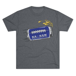 Ka-Kaw Beer in Flight Unisex Tri-Blend T-Shirt image 2