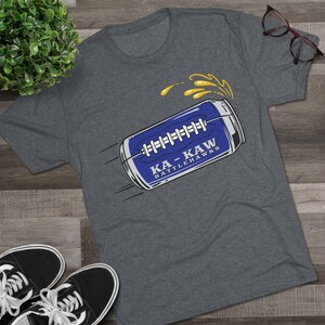 Ka-Kaw Beer in Flight Unisex Tri-Blend T-Shirt image 3