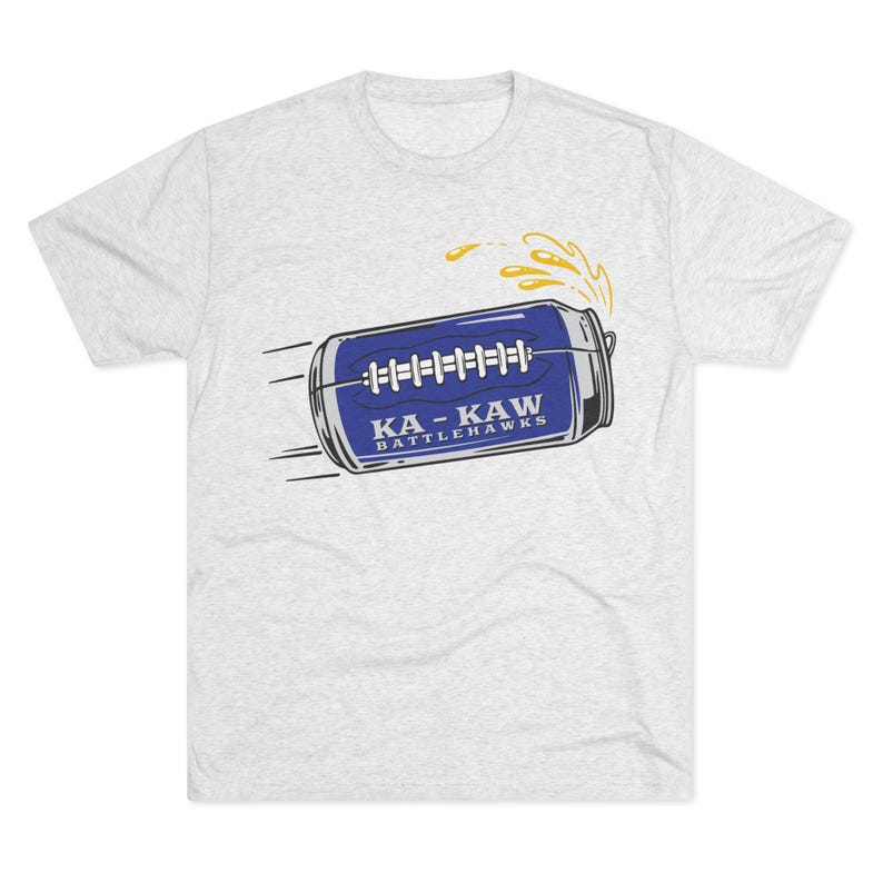 Ka-Kaw Beer in Flight Unisex Tri-Blend T-Shirt image 1