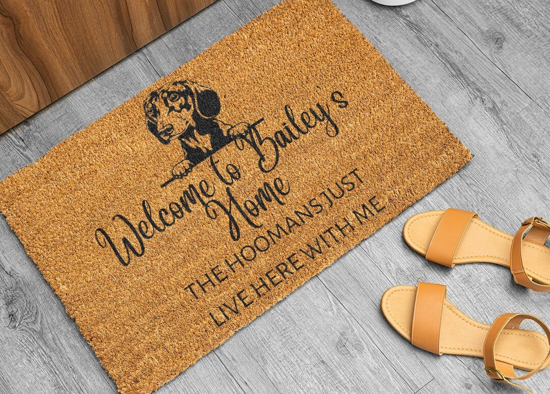 Personalised Pet Mat Coir Door Mat Pets Face Etsy UK